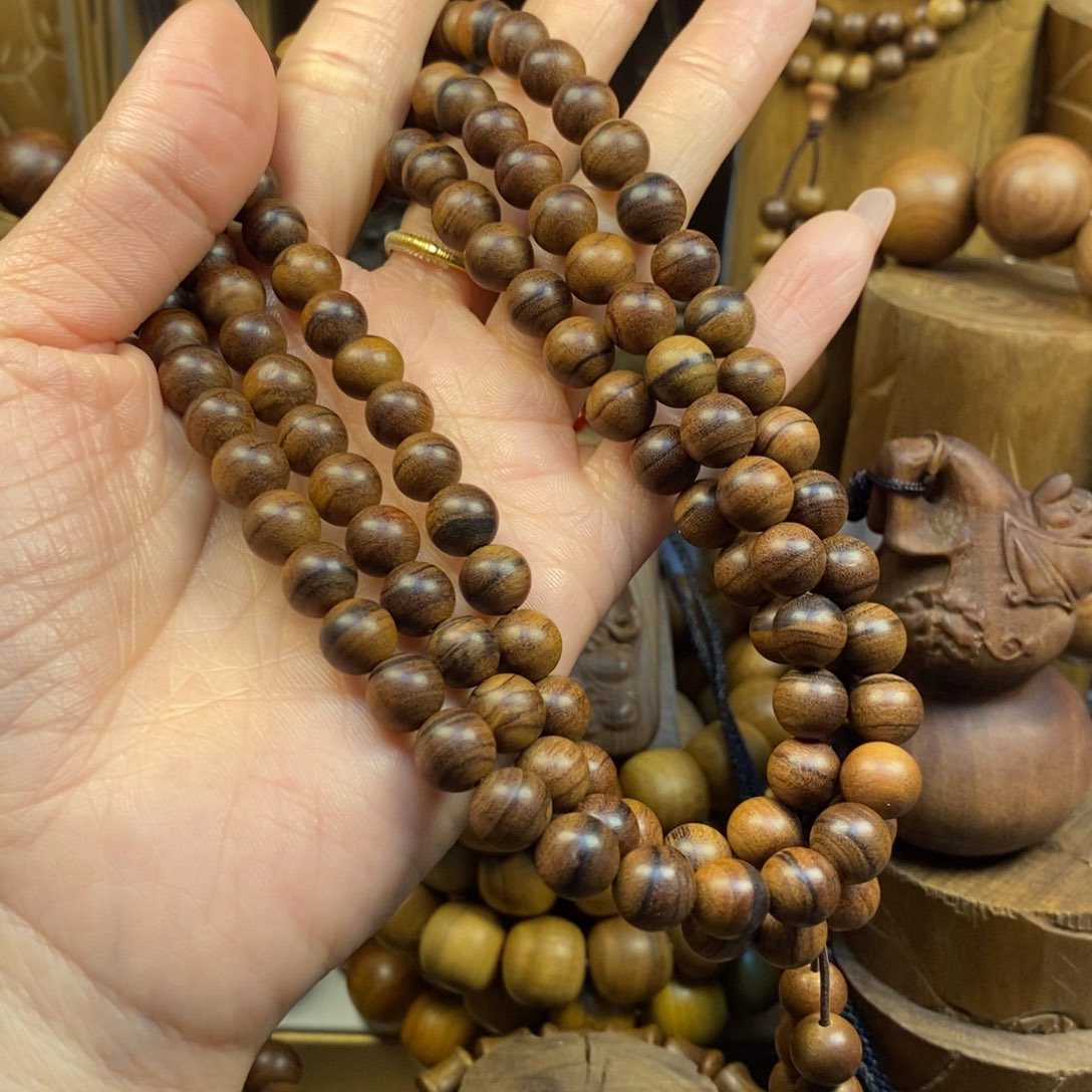 檀香木手串/手链征*老山檀香0.8供奉香