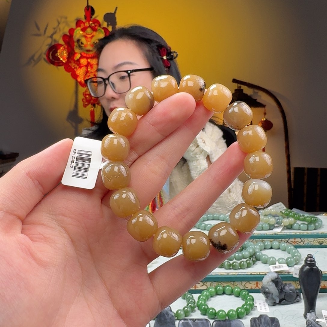 和田玉手串未镶嵌