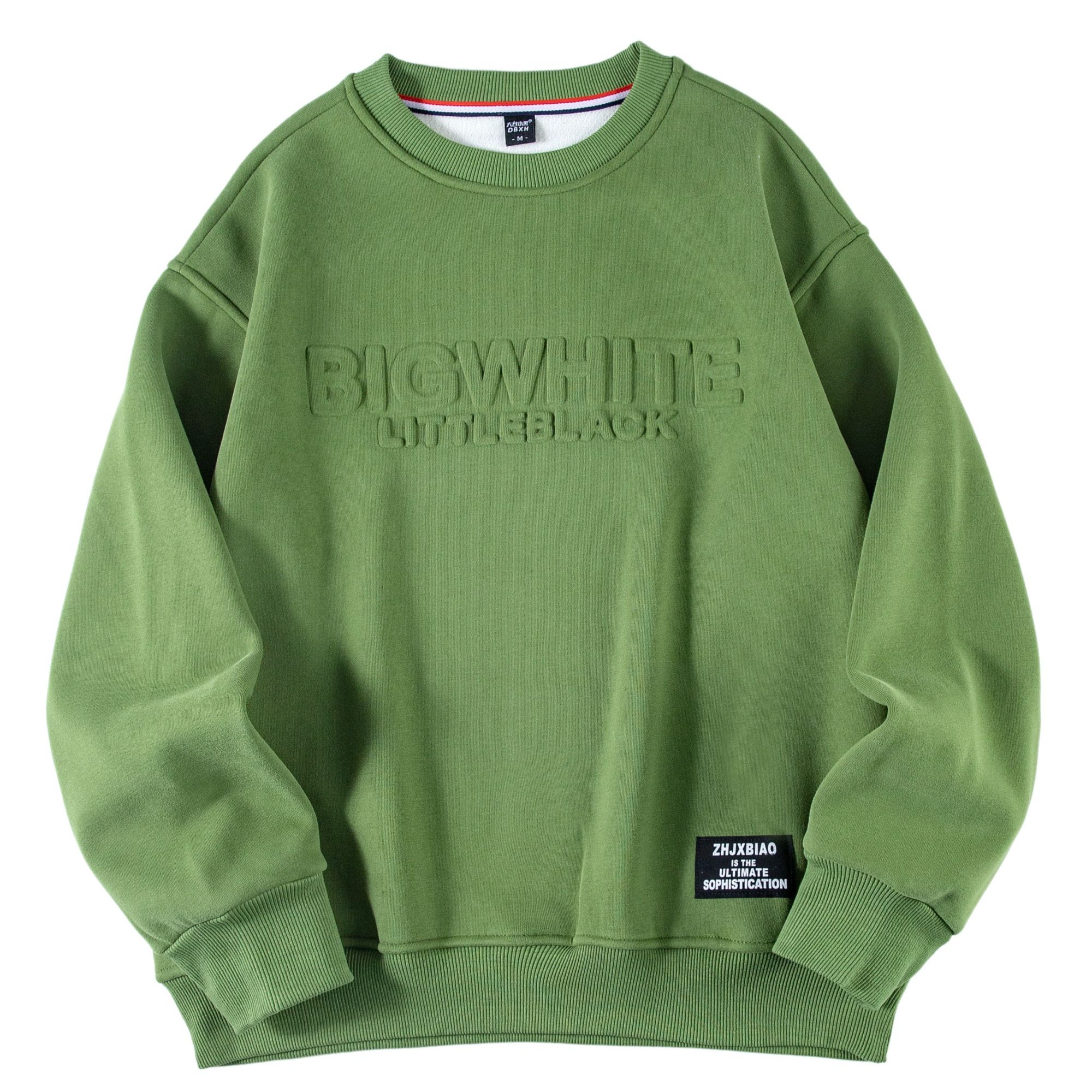 男装圆领秋冬套头宽松秋季长袖卫衣冬季秋冬百搭加绒加厚