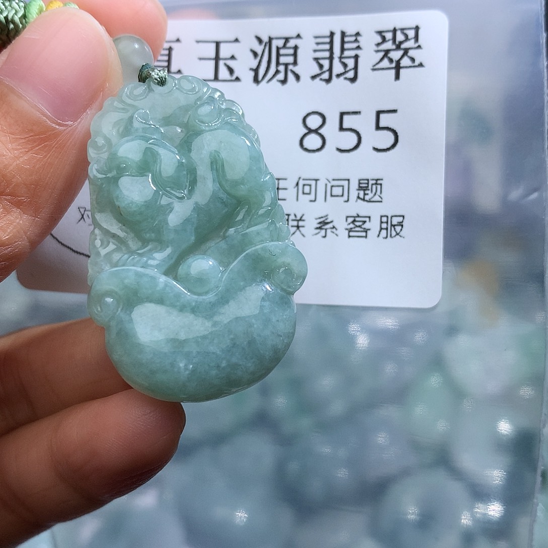 翡翠未镶嵌颈饰855