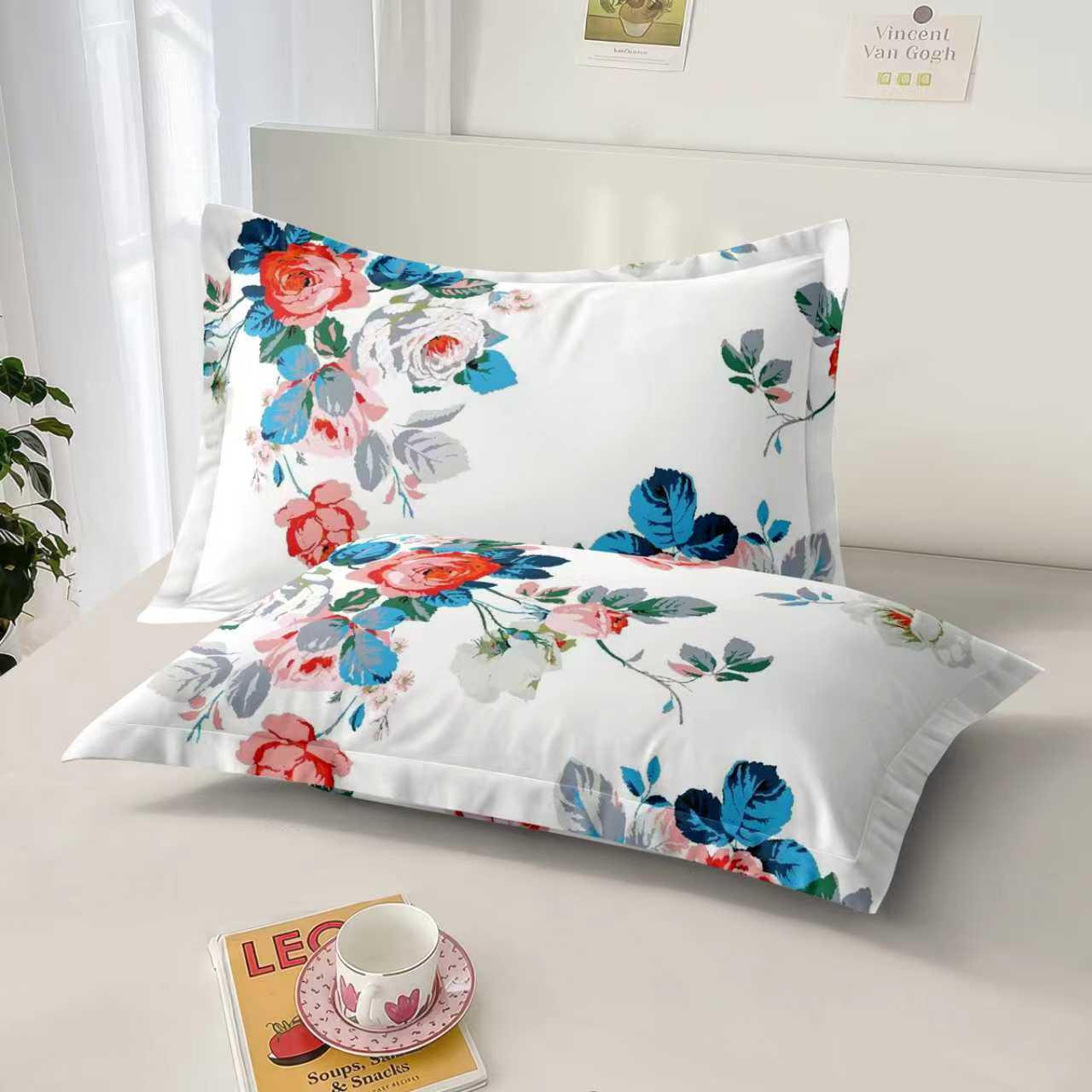 冬季新款斜纹纱枕套居家宿舍透气舒适耐磨可机洗