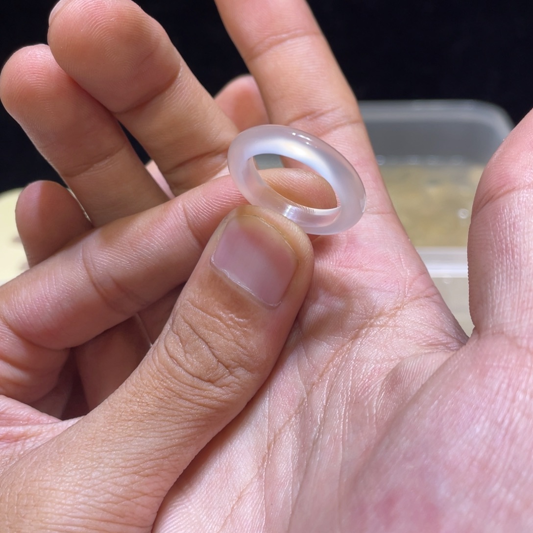 玛瑙/玉髓未镶嵌戒指90号港16