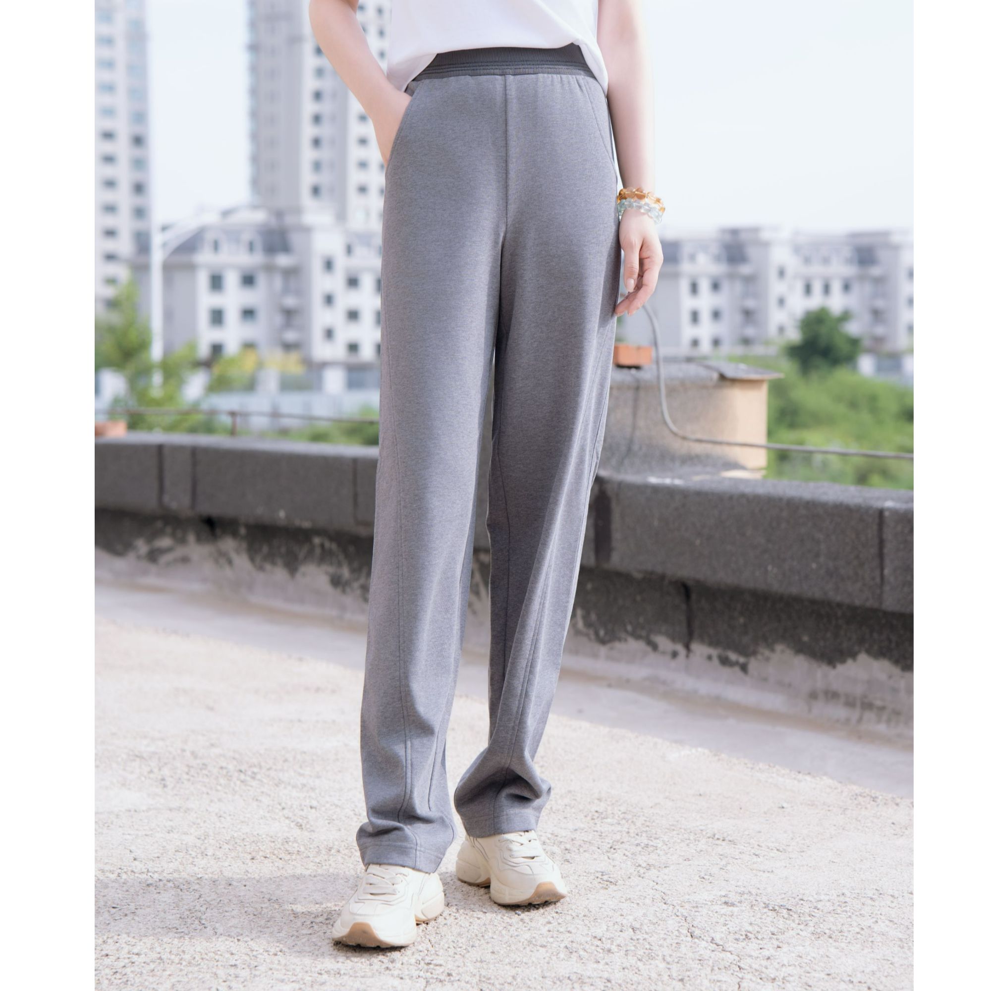 哥弟GIRDEAR松紧腰舒适休闲裤1100490