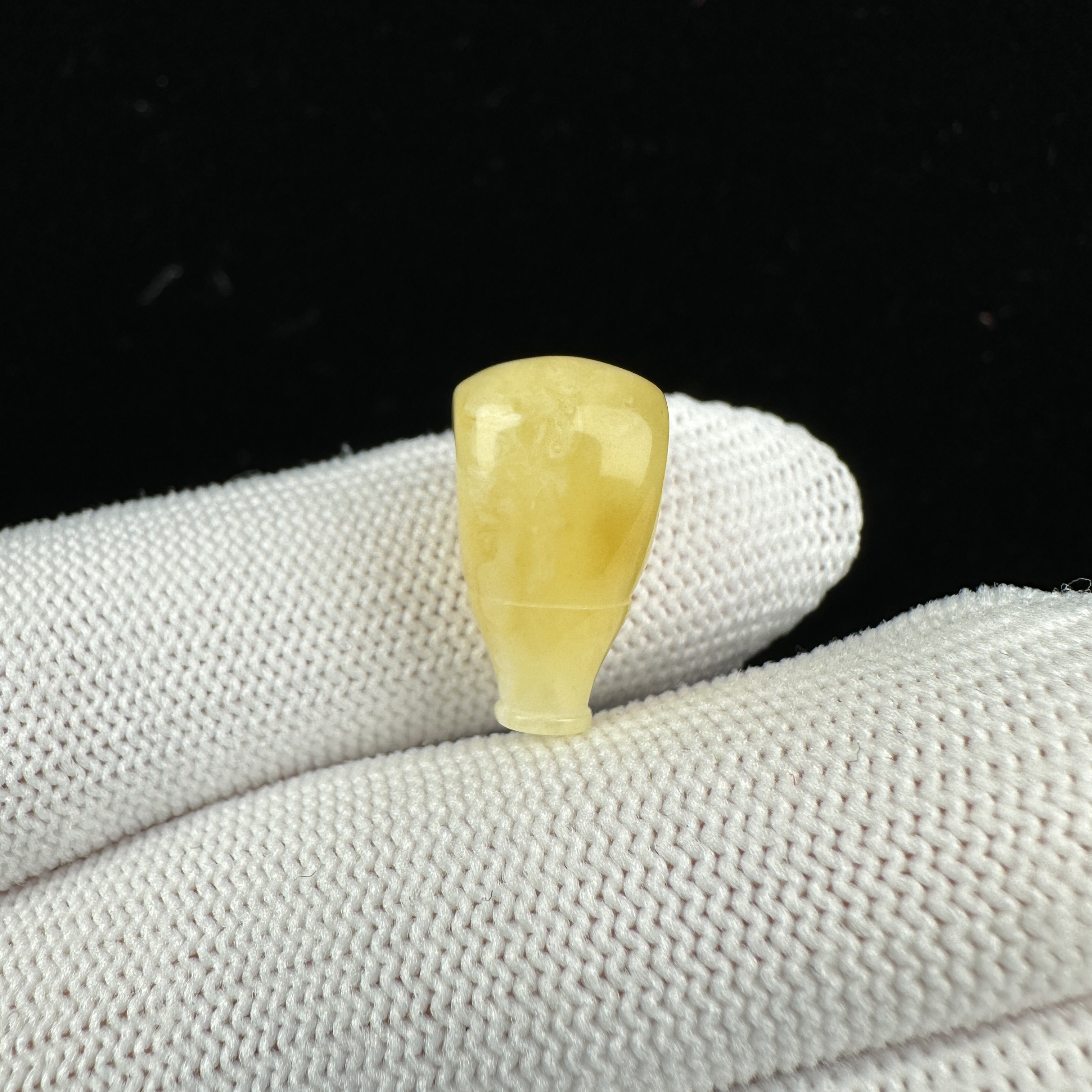 J7493天然原矿蜜蜡奶黄三通 10MM 支持复检假一罚四