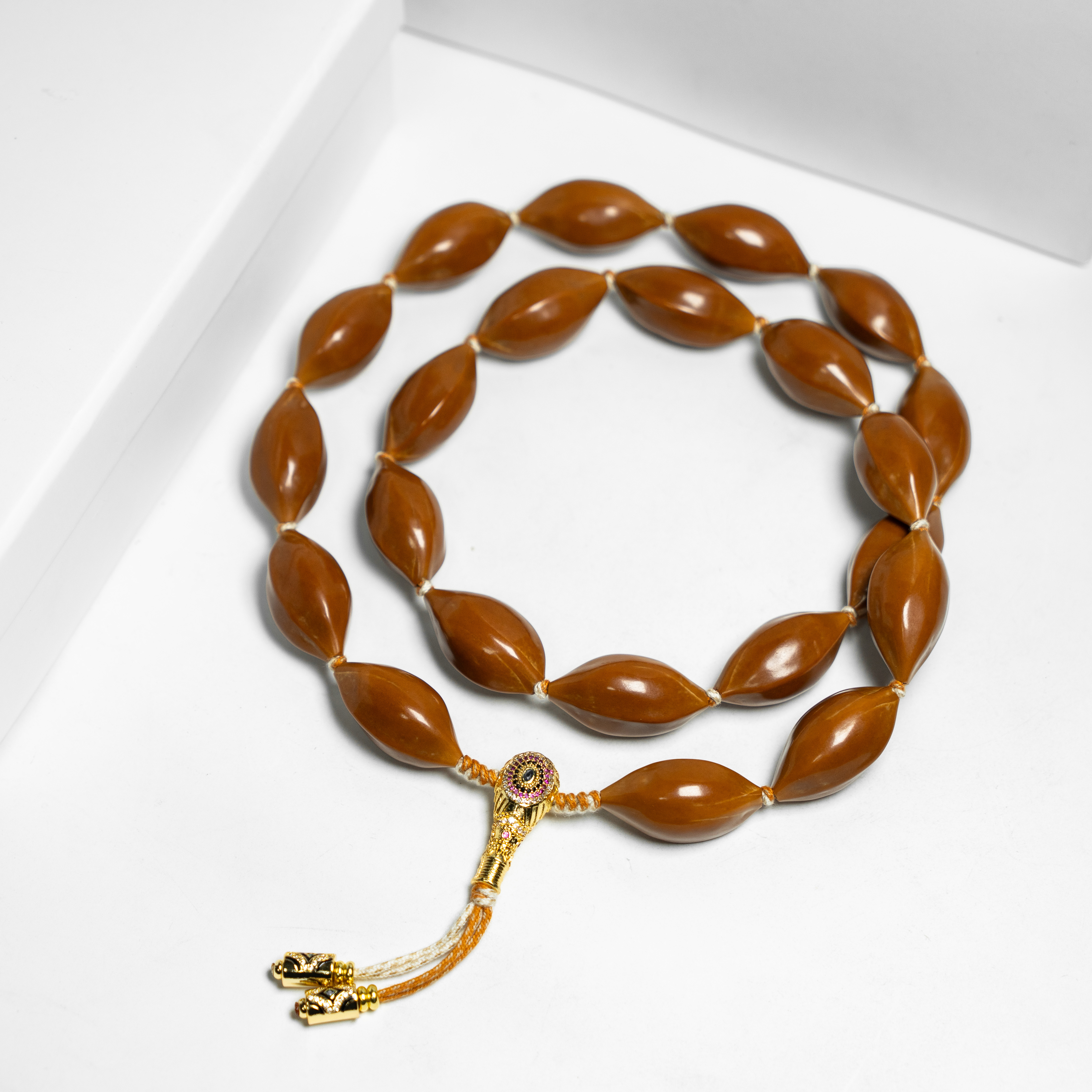 【两仪】厚核肉 高皮质 正两花核橄榄核长串 手工精打磨