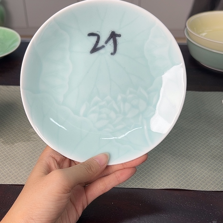 龙泉云间青瓷小米茶器