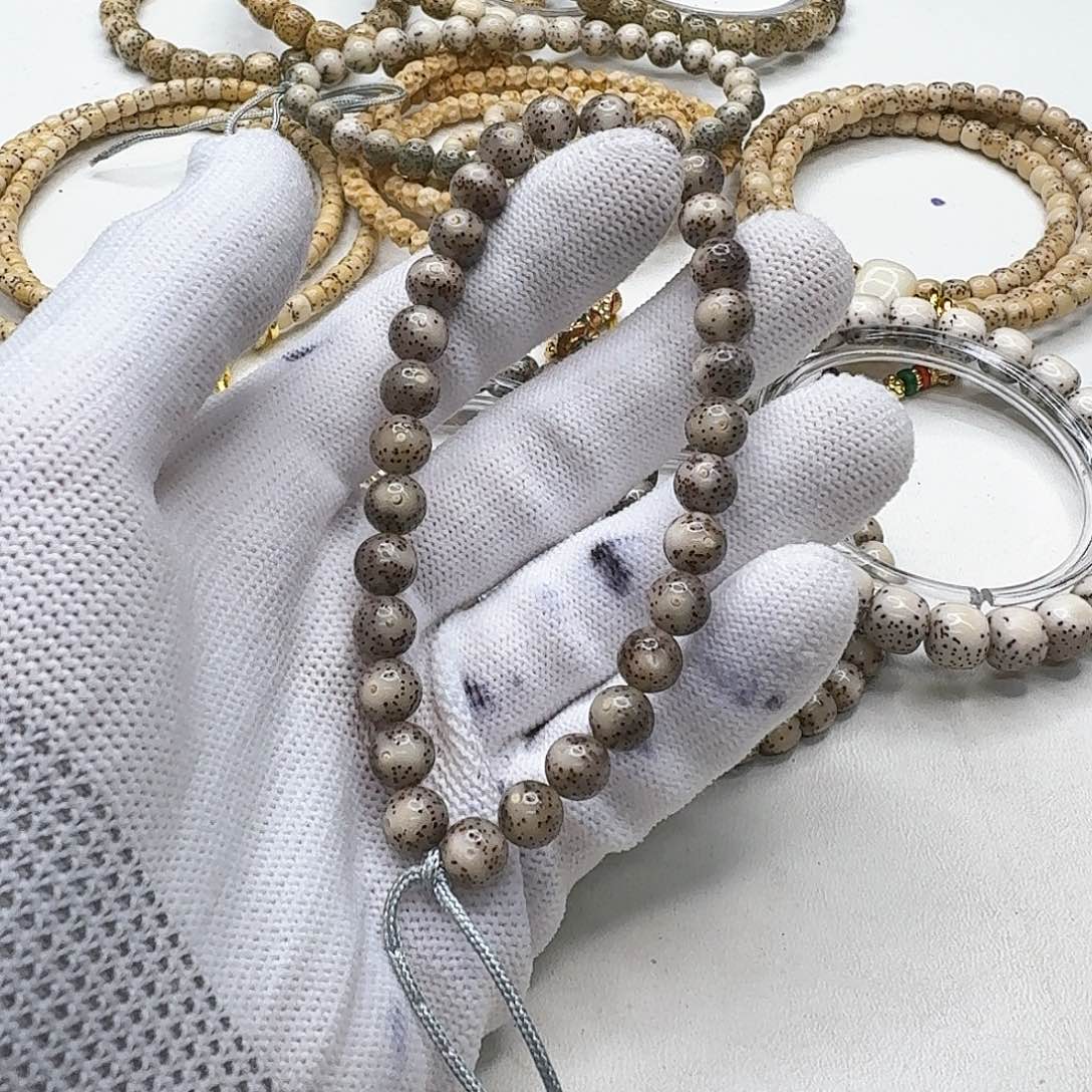 星月菩提吊坠22尊宠小冰糖月留白针尖星8圆手持