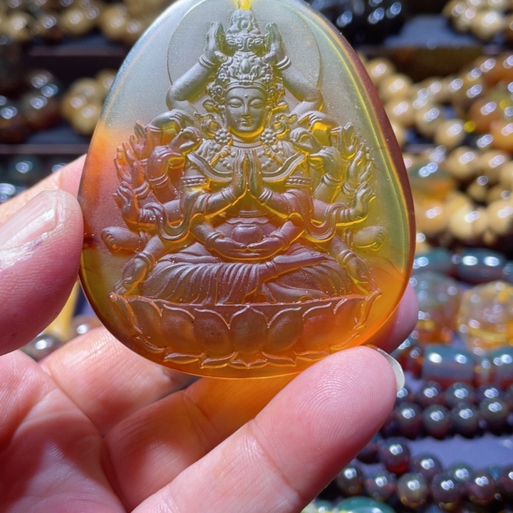 未镶嵌琥珀手链天然