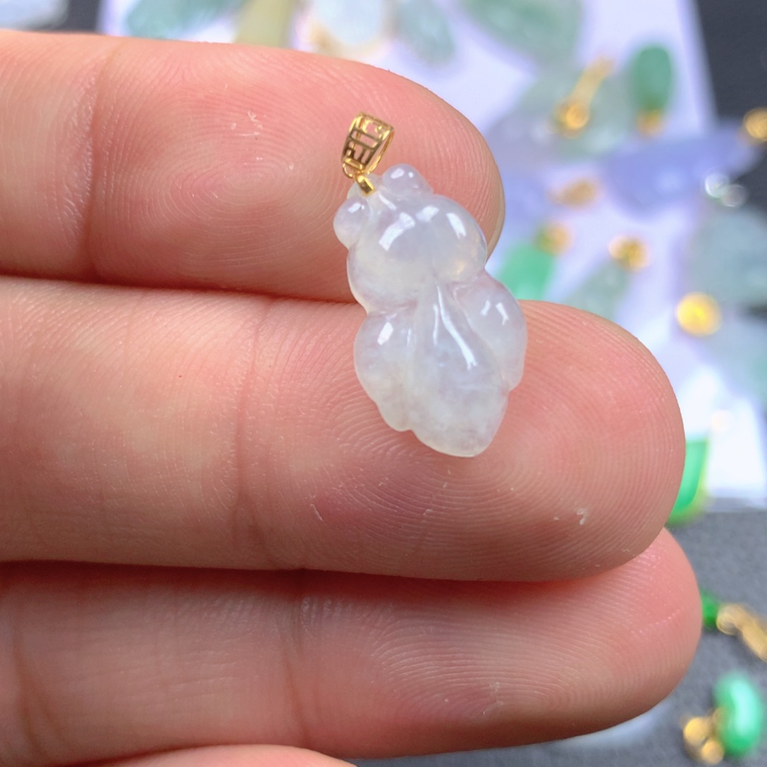 【闪购商品】翡翠18K金镶嵌颈饰翡翠