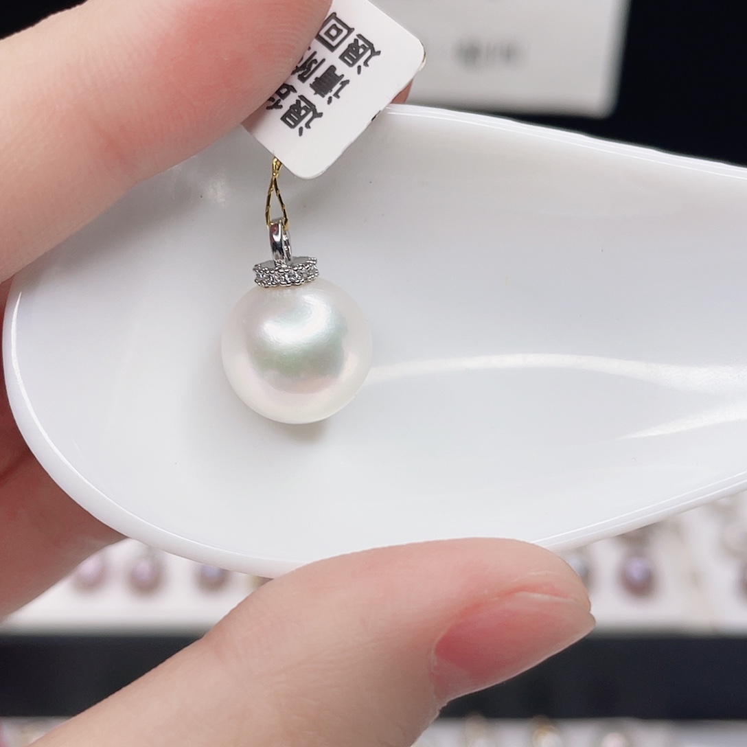 合金淡水珍珠吊坠(赠链)