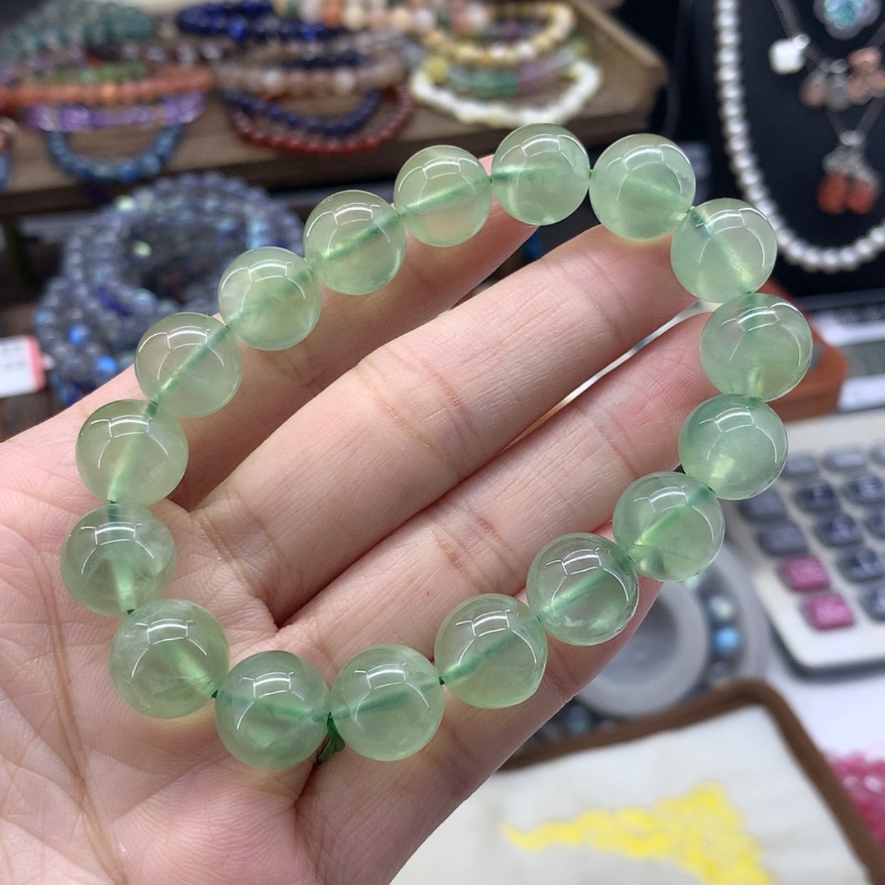 【闪购商品】葡萄石手串未镶嵌手串