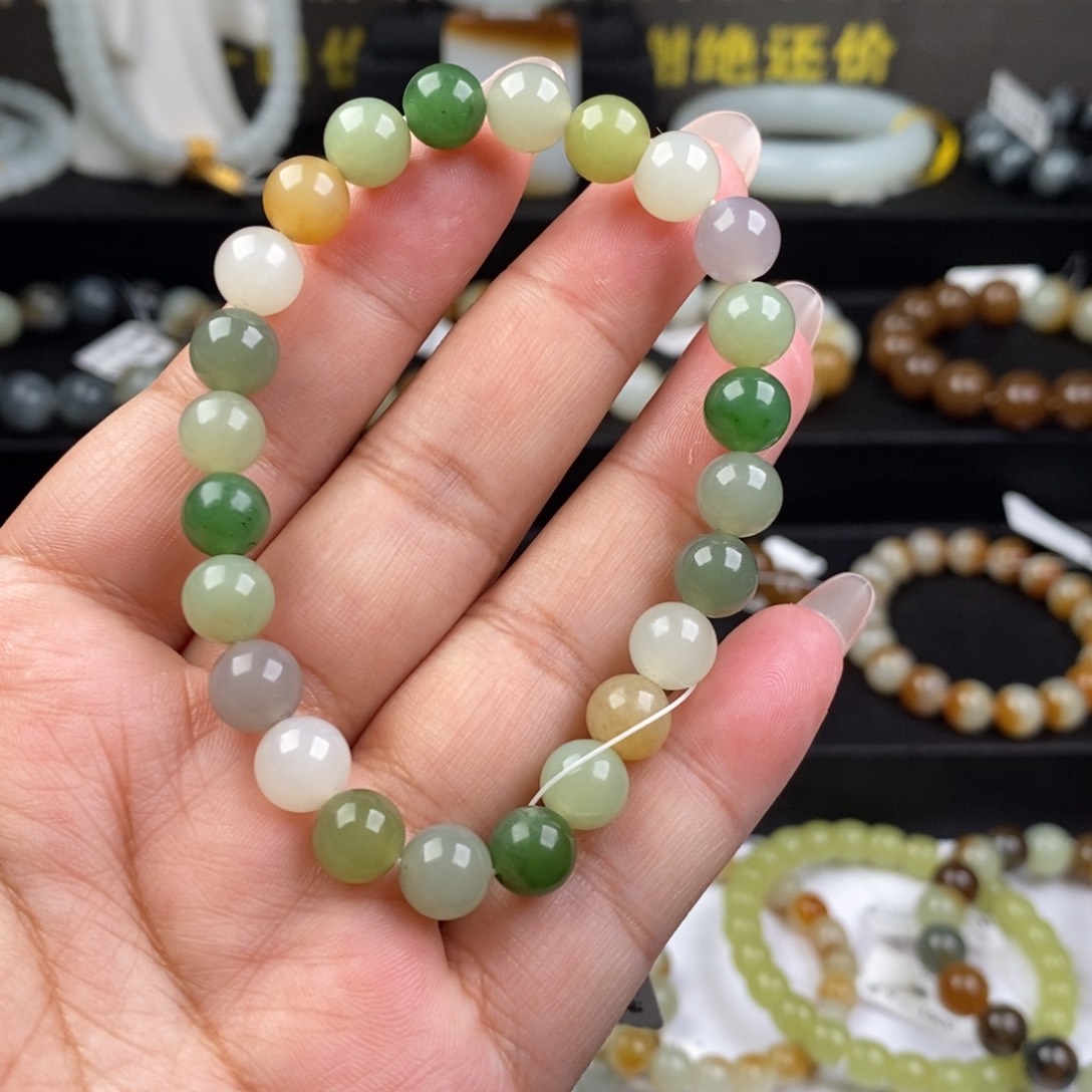 和田玉手串未镶嵌
