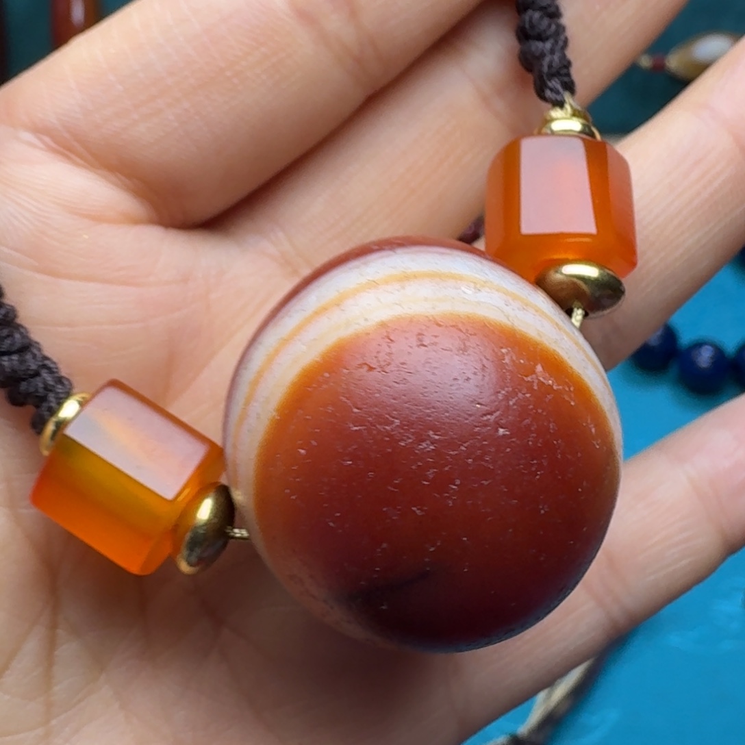 玛瑙/玉髓未镶嵌项链