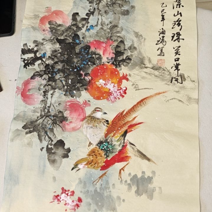 国画贾海瑞老师现场定制