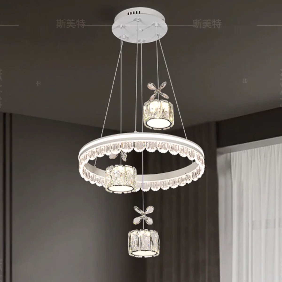 尚仕华新款水晶餐厅吧台吊灯