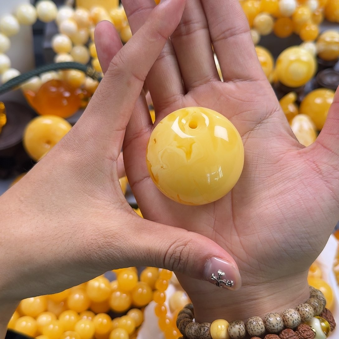 琥珀珠宝奇石未镶嵌公主扣