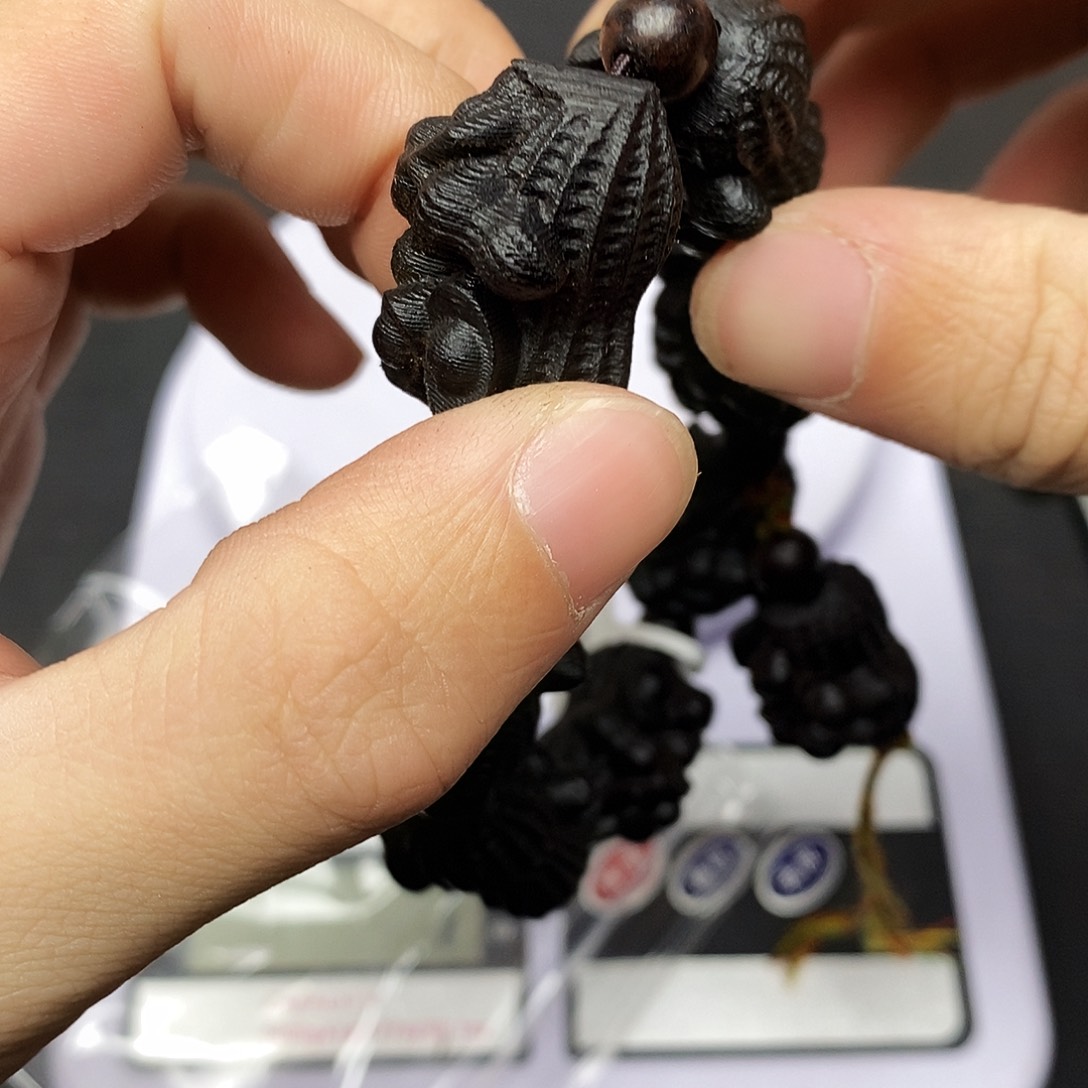 乌木类手串/手链A111虫漏