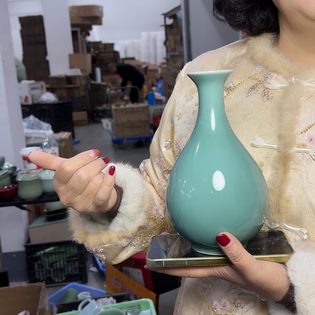 龙泉云间青瓷小米茶器