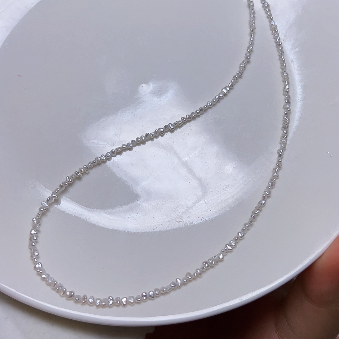 海水珍珠银S925镶嵌颈饰