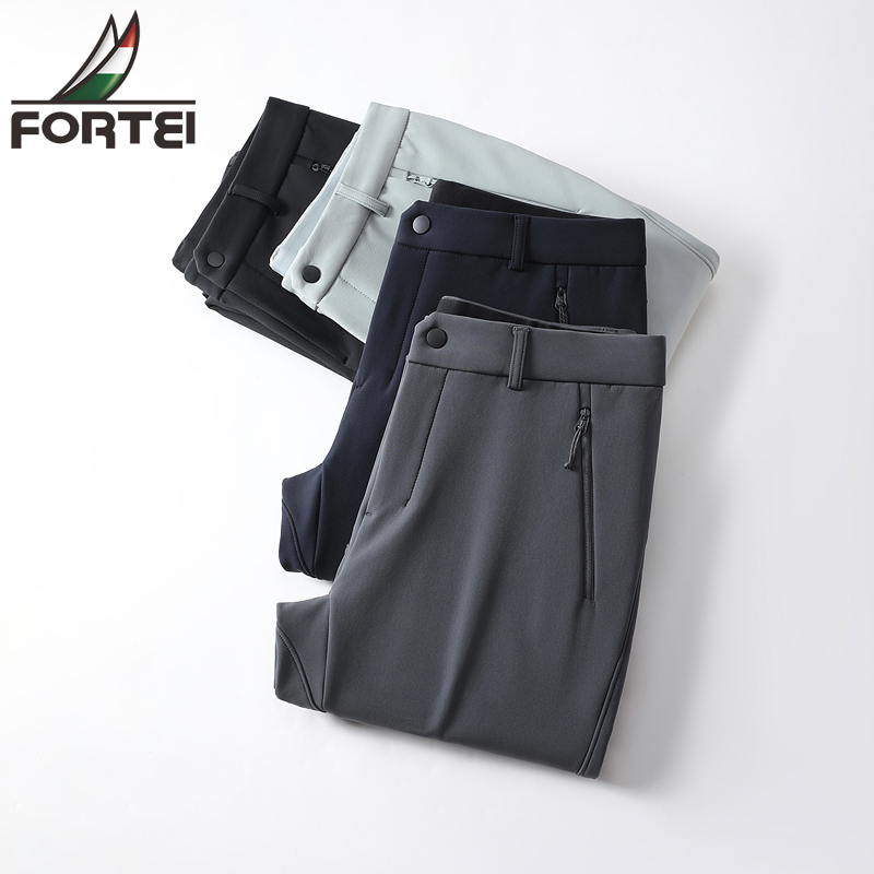 FORTEI/富铤工装裤防水秋季冲锋裤男士休闲裤户外防风职场休闲风