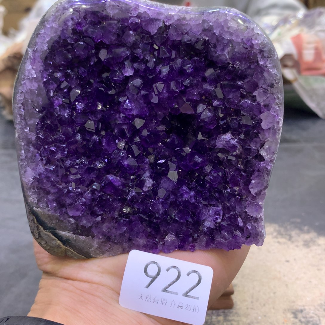 水晶摆件未镶嵌紫晶922