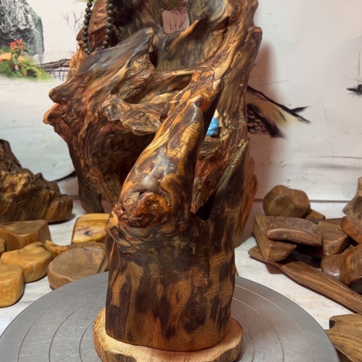 健***乐木一物一拍风化摆件60元