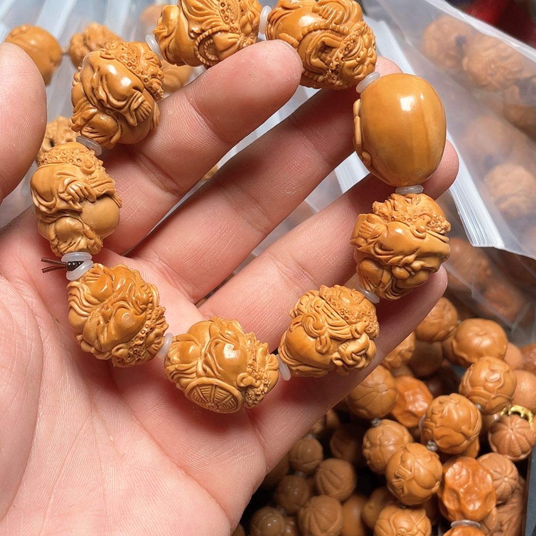 橄榄核手串22达摩达摩