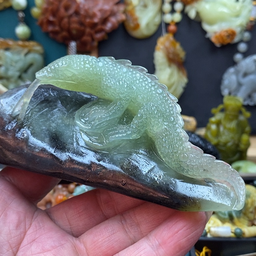 【闪购商品】蛇纹石玉摆件未镶嵌