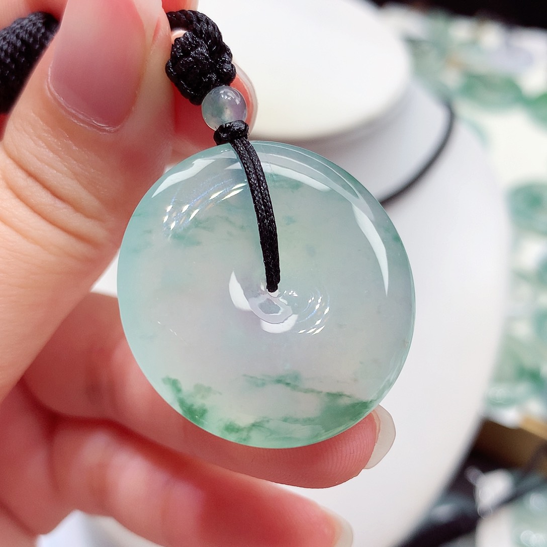 颈饰未镶嵌翡翠翡翠128，29.8/5.7