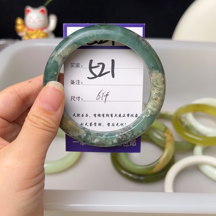 蛇纹石玉手镯未镶嵌