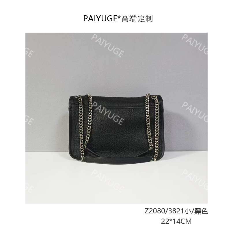 Z2080/3821小/黑色 Paiyuge高端订制女士单肩斜挎包手提包2414