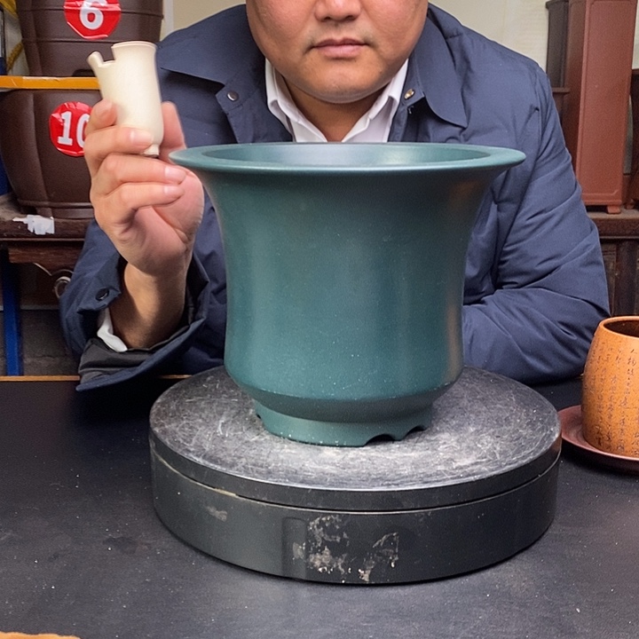 紫砂花盆货号一只GF95