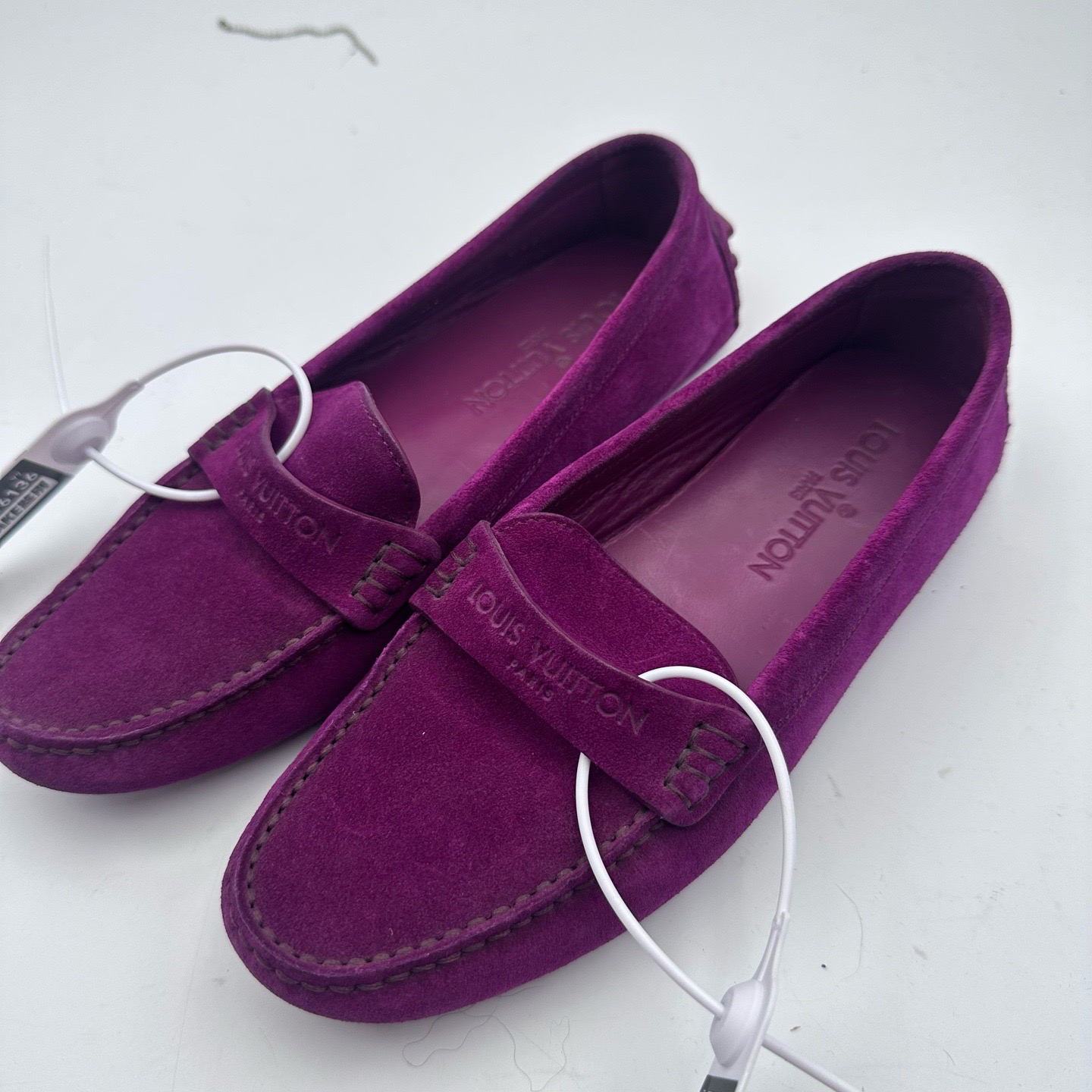 95新 LouisVuitton/路易威登 35码/lv紫色豆豆鞋/无盒/95新
