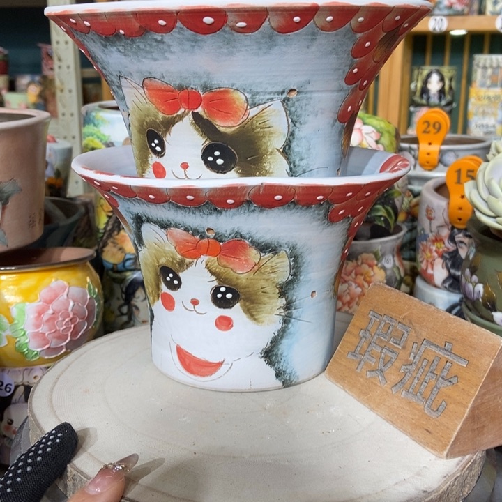 红陶景德镇艺术手绘作品