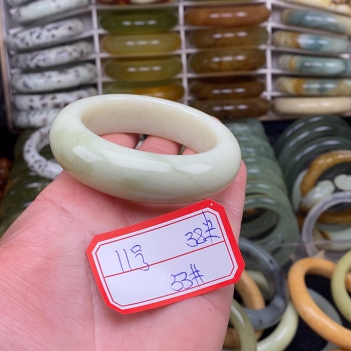 未镶嵌蛇纹石玉手绳