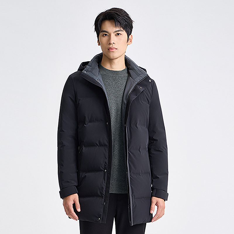 【蓄热石墨烯】柒牌男士2025羽绒服保暖中长款冬季男羽绒727E71300