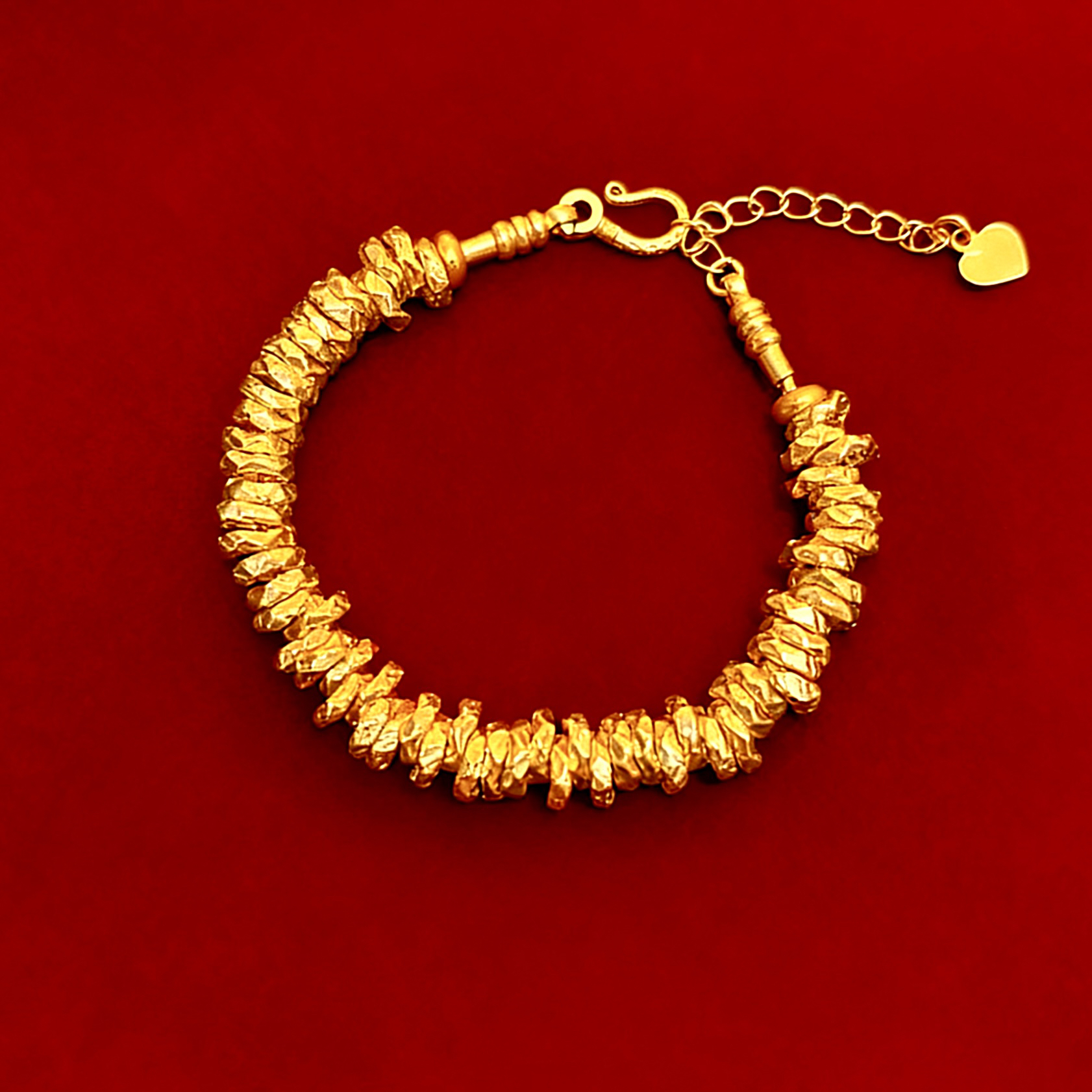 【鑫鑫专属】足金999龙鳞纹7mm盘缠配件系列（克重不足补差）赠合金链