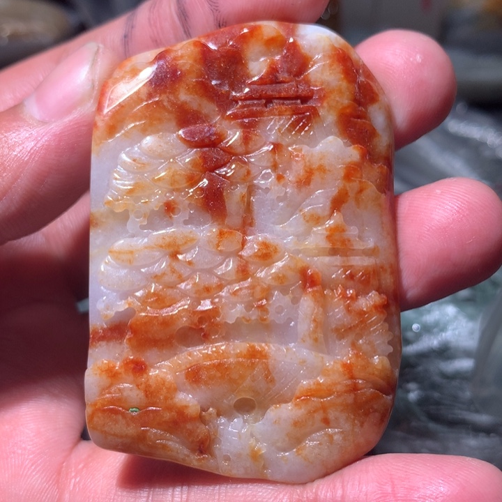 翡翠未镶嵌颈饰保真天然a货翡翠