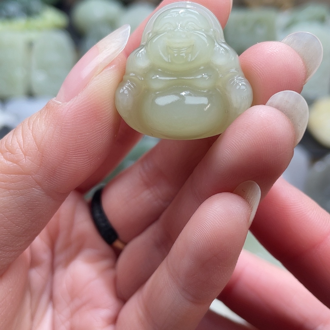 和田玉未镶嵌吊坠(不含链)