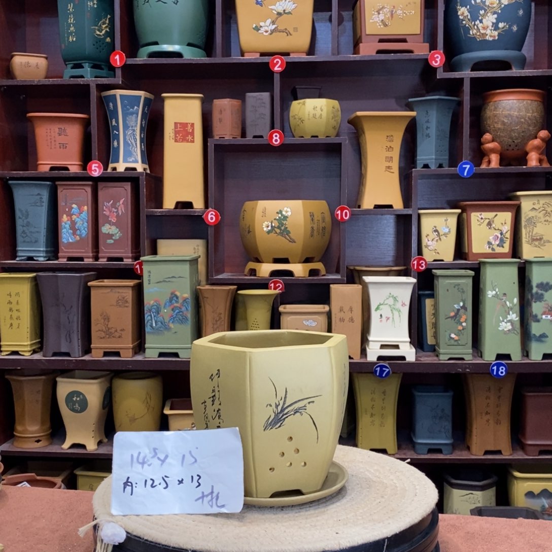 紫砂花盆紫砂艺人