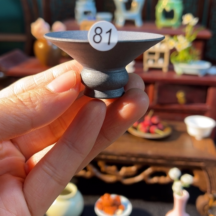 摆件微陶老王迷你花瓶