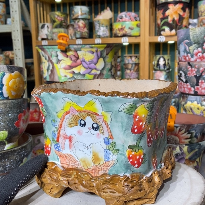 红陶景德镇艺术手绘作品