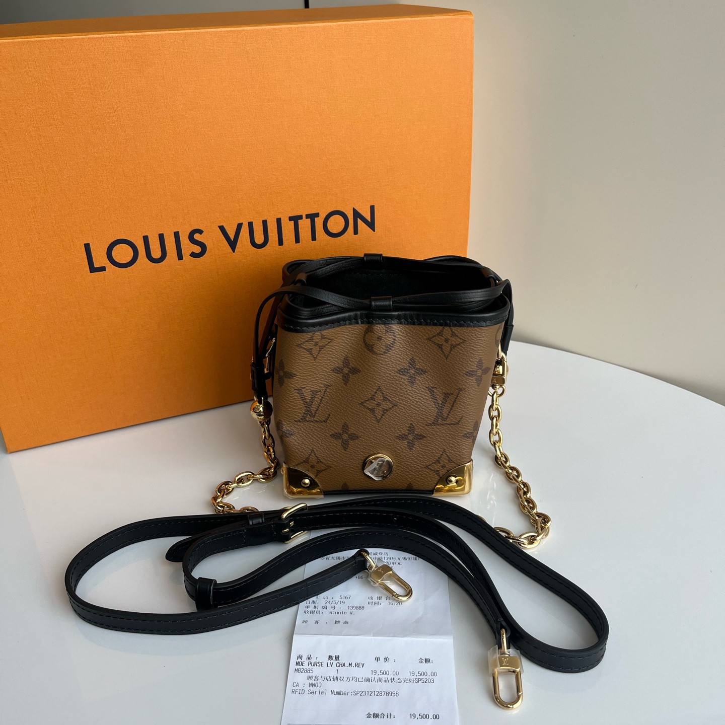 99新 LouisVuitton/路易威登 Noepurse手袋烧麦包抽绳小水桶