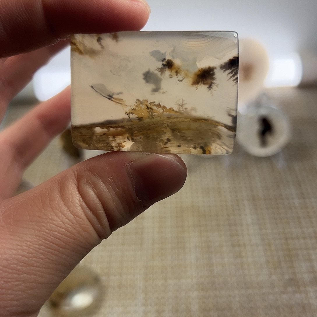 暴***雨玛瑙/玉髓未镶嵌颈饰