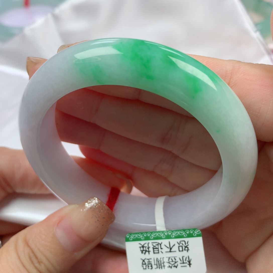 未镶嵌手镯翡翠缅甸天然翡翠53圈
