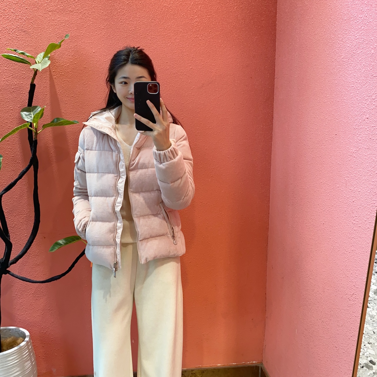 （默茗服装）浅粉牛奶绒外套