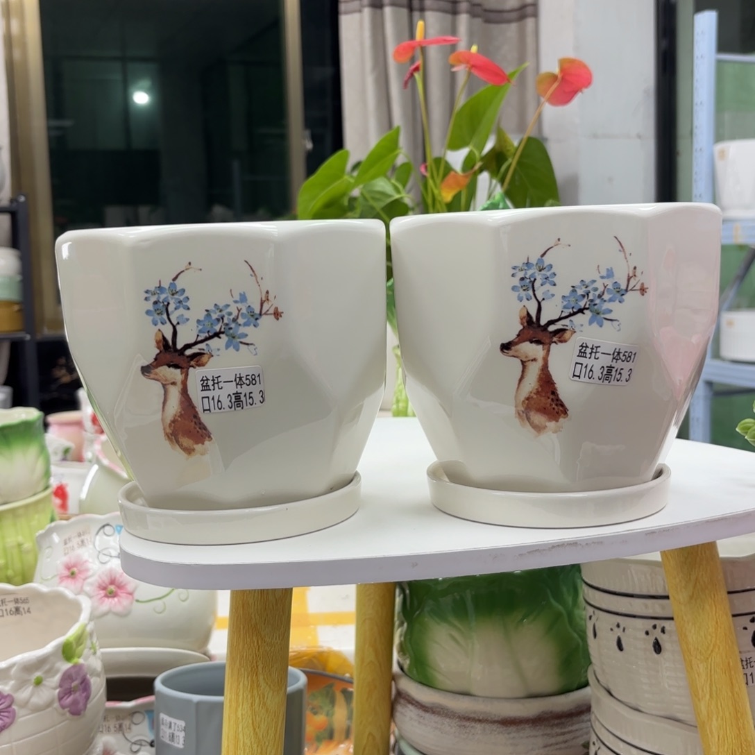 @夏西陶瓷花盆@@5581