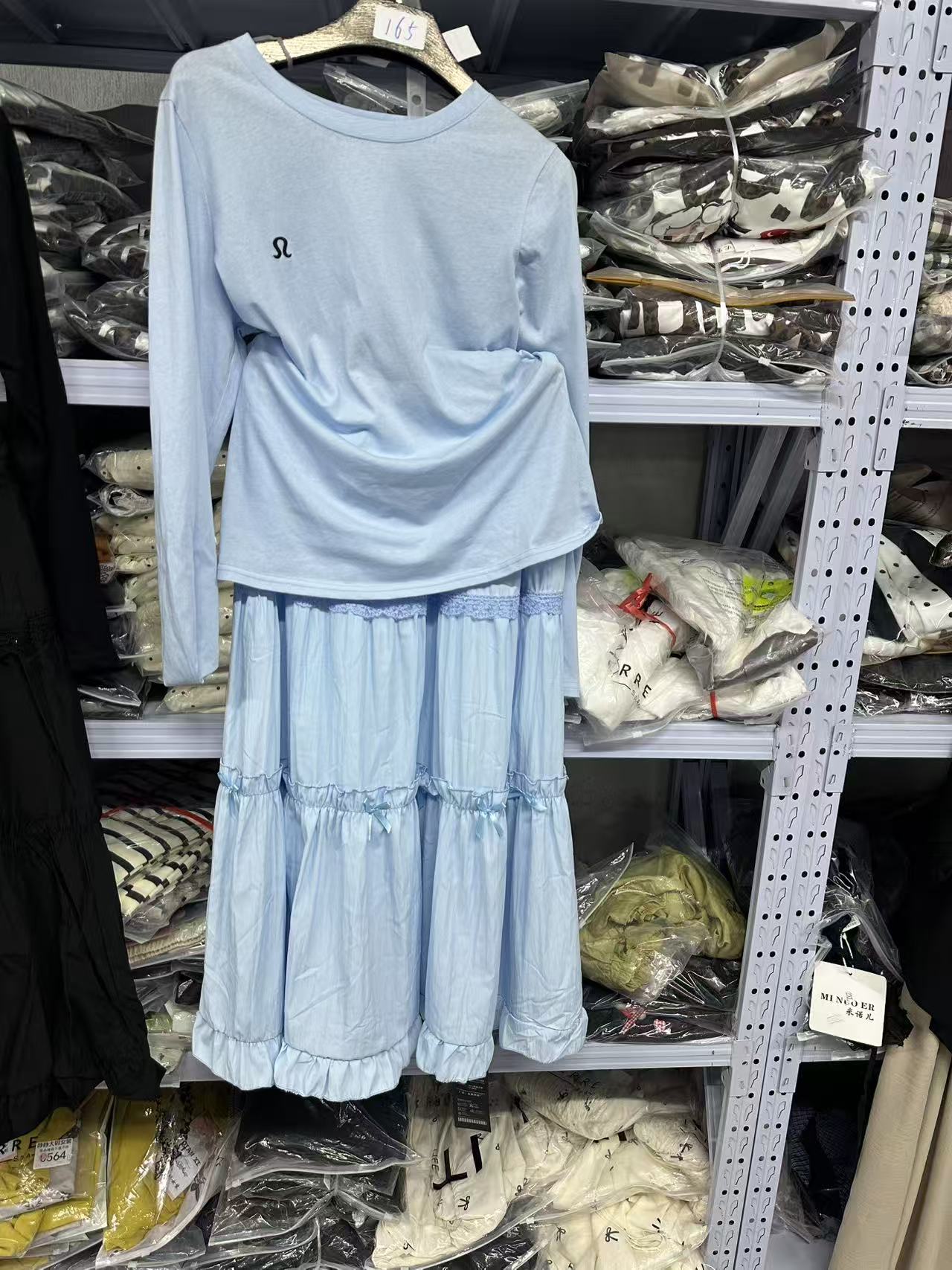 大码胖妹妹秋款两件套显瘦百搭310