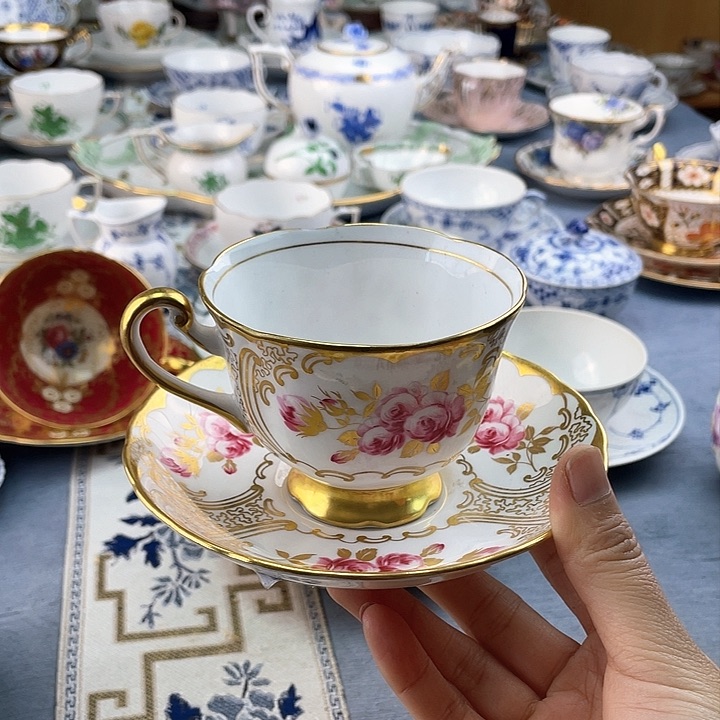 中古欧瓷瓷器小房子