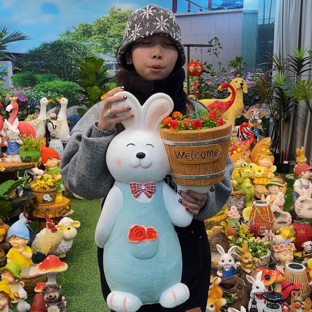 红陶花园庭院摆件&000&